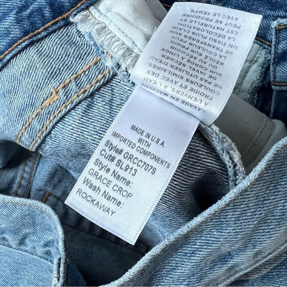 SLVRLAKE Grace Crop Rockaway High Rise Wide Leg Jeans Women’s Size 29 - Picture 9 of 9